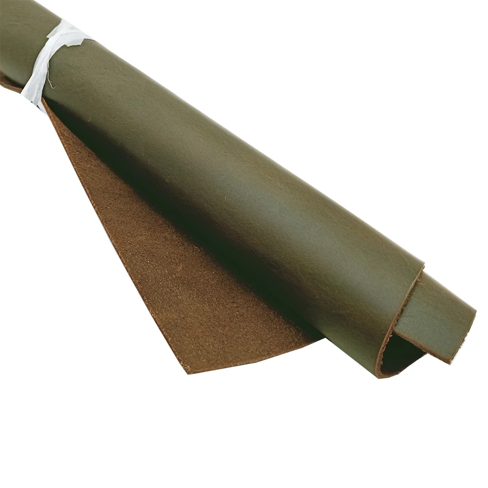 2 0 мм зеленая коричневая Натуральная кожа Crazy Horse коровья натуральная для сделай