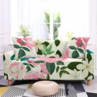 3D Цветочный Тропический чехол для гостиной, эластичные Чехлы для 3-х местного дивана L-образной формы