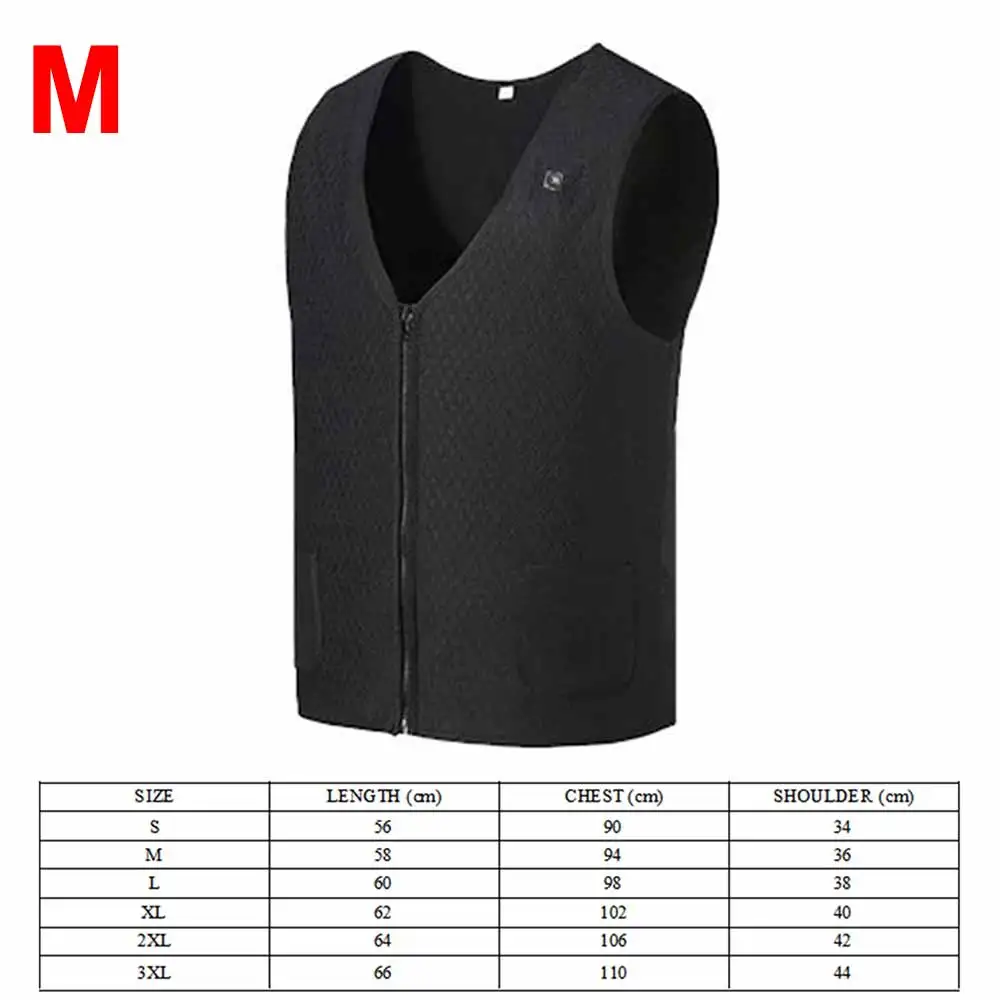 

Smart Heating Vest USB Infrared Electric Flexible Thermal Winter Warm Jacket for Women Men Outdoor Tools