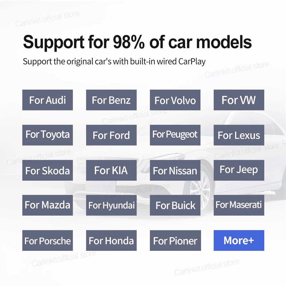 Беспроводной USB-ключ для автомобиля Apple Carplay Mini Carlinkit 3 IOS адаптер синхронизации