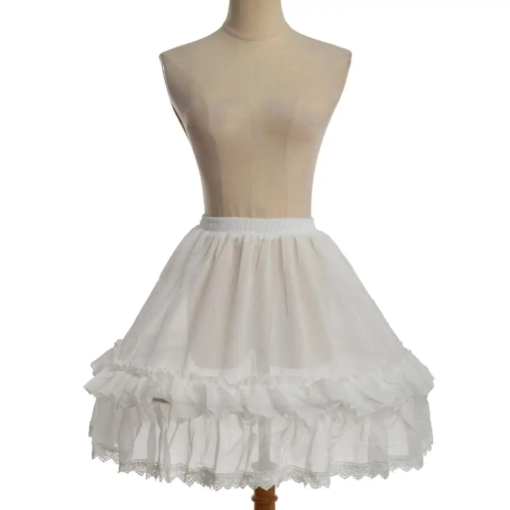 Женские юбки в стиле &quotЛолита&quot черная готическая юбка-подъюбник кринолина для