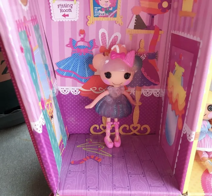 Новые игрушки мини Лалалупси для переноски Чехол дом с 6 шт. набор фигурой куклы