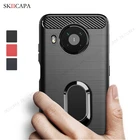 Карбоновый силиконовый ударопрочный чехол для Nokia X10 X20 G10 G20 5,4 3,4 2,4 1,3 8,3 5G Магнитный защитный чехол с подставкой Чехол
