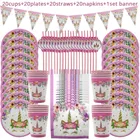 Единорог вечерние один год 1st День рождения вечерние украшения Дети баннер на день рождения с Единорог вечерние поставки детского дня рождения воздушные шары