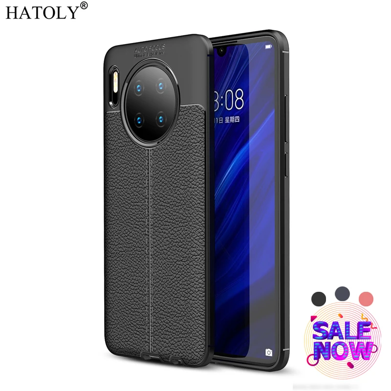 

Чехол для Huawei Mate 30, противоударный чехол для телефона Huawei Mate 30, роскошный чехол из искусственной кожи и мягкого ТПУ, силиконовая задняя крышк...