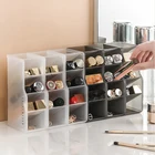 Многоячеистая Пылезащитная подставка для помады, туалетный столик, зеркальная полка, органайзер для хранения косметики