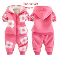 newborn baby girl clothes snow warm children suits baby girls clothing sets hooded jacketsports pants autumn winter kids set