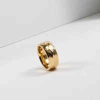 pvd gold vintage meteor crater ring for women stainless steel rings drop shipping