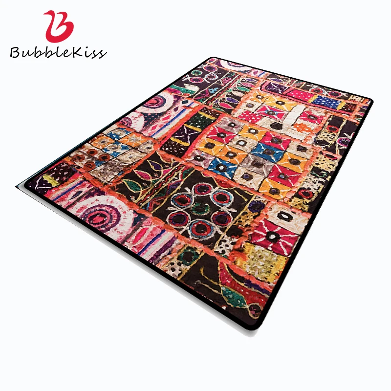 Ковер в мозаичном стиле с изображением воздушных поцелуев для дома гостиной