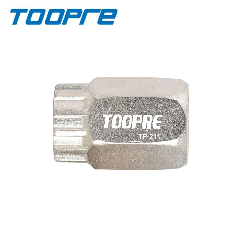 

TOOPRE Bike Steel 6/7/8/9/10/11S Cassette Sprocket Sleeve Iamok Silver 64g Cartridge Freewheel Tool for SHIMANO Bicycle Parts