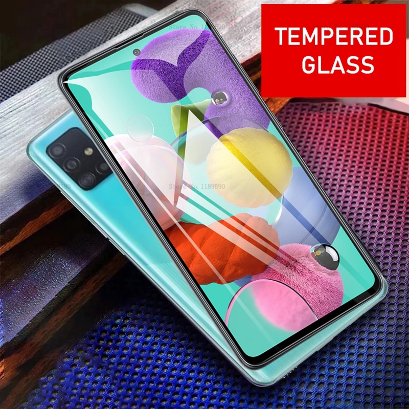 Protective Glass On For Samsung Galaxy A 51 A51 A52 A72 Case Screen Protector For Galaxy A71 A 71 A515 A70 A50 A32 A42 A12 Glass