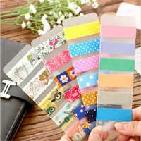 10pcspack diy cute kawaii frosted pvc tape separate card lovely transparent washi tape for school office stationery