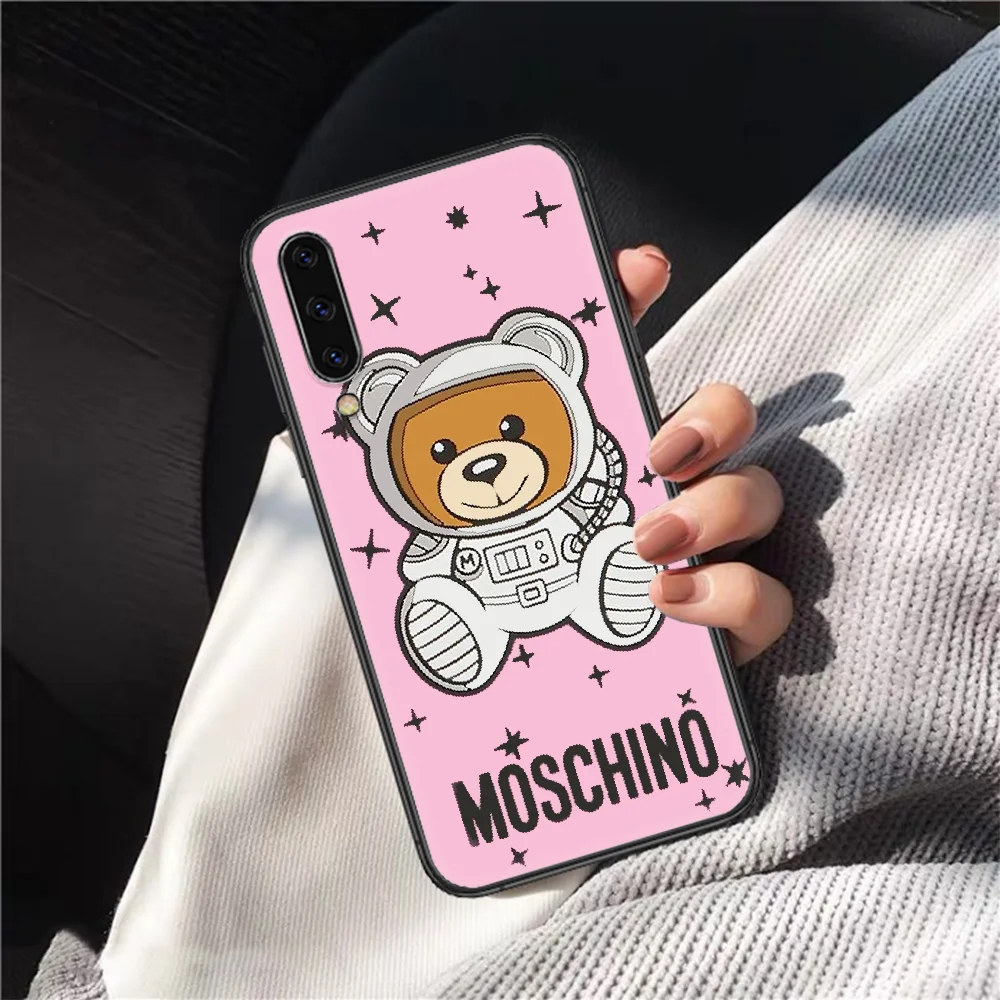 

Italian Cute Bear Luxury Brand Phone Case Cover For Samsung Galaxy A10 A11 A20 E A21 A30 A40 A41 A50 A51 A70 A71 A81 S black