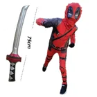 Для мальчиков и девочек, Детский костюм для косплея, костюм супергероя, комбинезон, боди на Хэллоуин