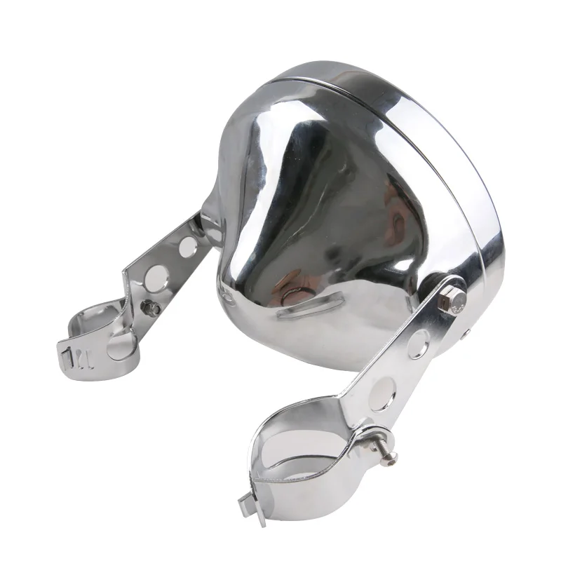 housing chrome " светодиодный черный проектор для уличного скольжения FLHX Touring/Yamaha V-Star XVS 650 1100 на заказ Silverado - Цвет: housing chrome