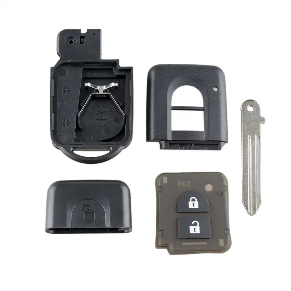 Car Key Shell Case 2 Buttons Smart Remote Fit for Nissan Micra X-Trail Qashqai Note Duke Juke Parthfinder | Автомобили и