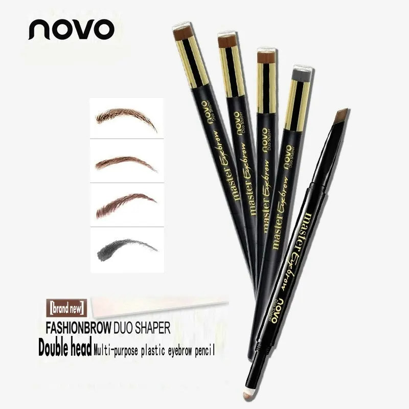 

Карандаш для бровей с двойной головкой, Водостойкий карандаш для микроблейдинга бровей, стойкий натуральный карандаш для бровей, макияж