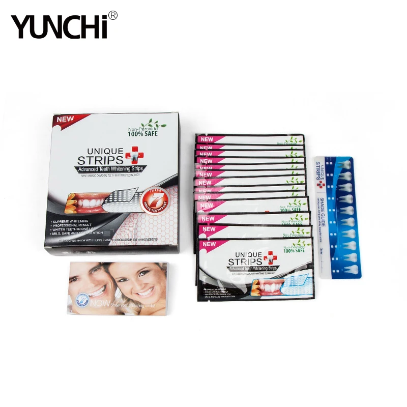 Нано бамбуковый уголь отбеливание зубов полоски 100% безопасный не перекись супер