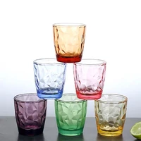 juice cup color acrylic environmental protection anti fall 300ml beer mugs tea drinking cups bar restaurant household articles