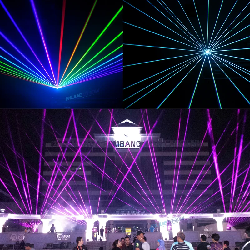 RGB анимационный лазерный светильник 8 Вт DJ система 8000 МВт Полноцветный аналоговый