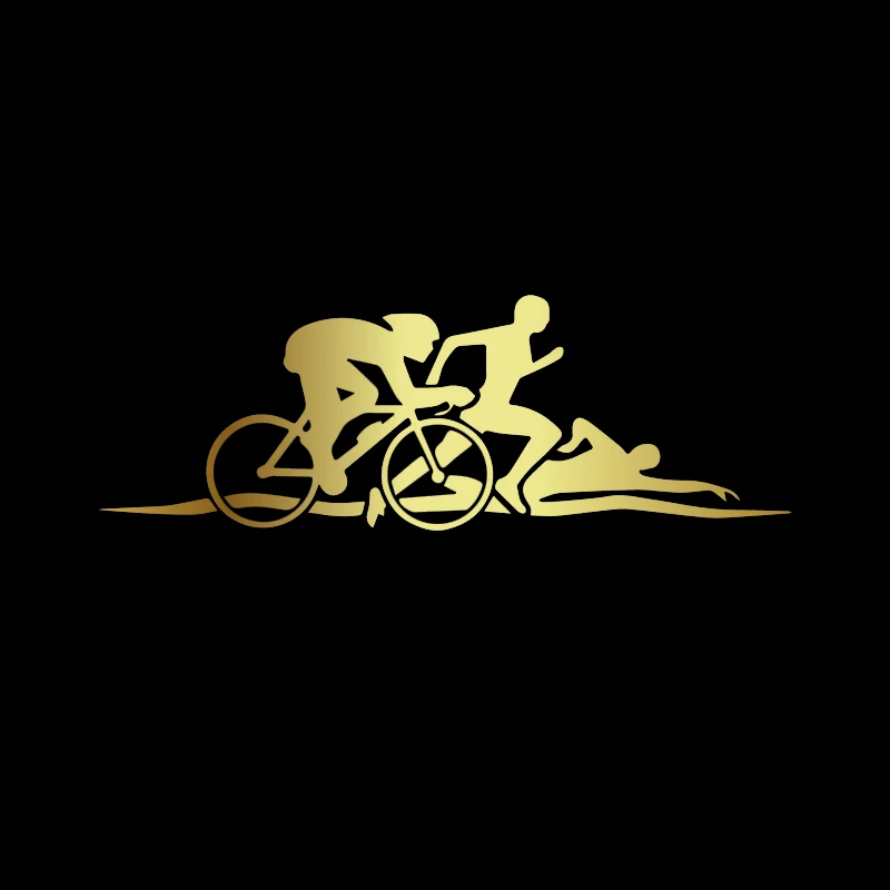 Творческая личность триатлона забавные наклейки на Автомобильный кузов смешные