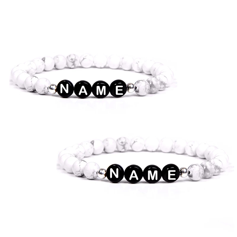 Изготовленные на заказ счастливые Бусы Браслеты Подарки для пары ювелирные