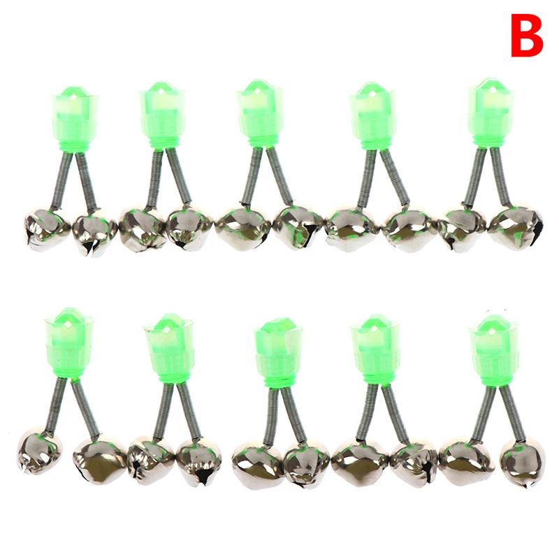 5/10 шт. сигнализационная сигнализация для ловли рыбы Удочка колокольчики зажим