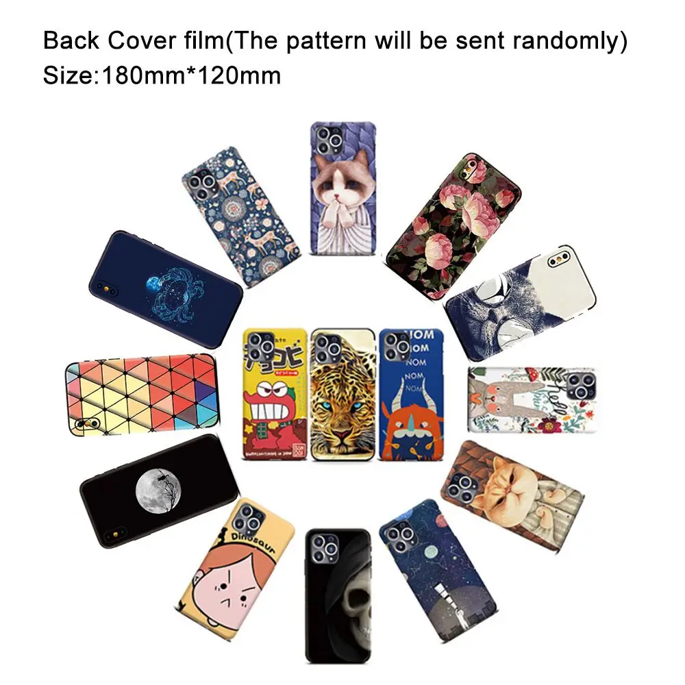 flexible hydrogel film compatible for ss 890c screen protector film cutting machine phone protect front and back film 50pcslot free global shipping