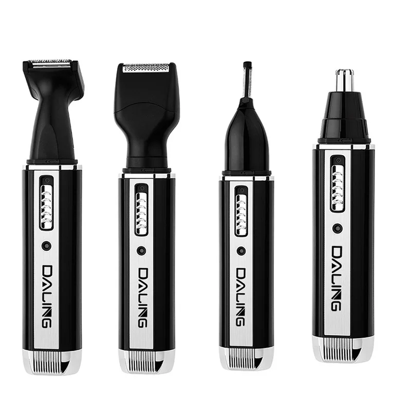Триммер мужской 4 в 1 аккумуляторный для носа ушей бакенбардов бровей бороды