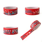 1 шт. декоративная Васи-лента Снежный олень на рождественскую елку, Маскировочная лента сделай сам для скрапбукинга, товары для школы и офиса