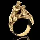 Кольцо на палец в стиле панк для мужчин и женщин, винтажное Ювелирное Украшение в стиле бохо, готика, античный Римский стиль, Золотое металлическое