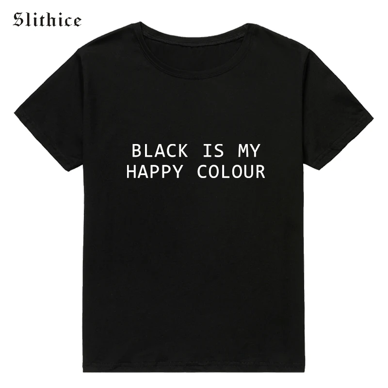 Женская хлопковая футболка с надписью IS MY HAPPY|Футболки| |