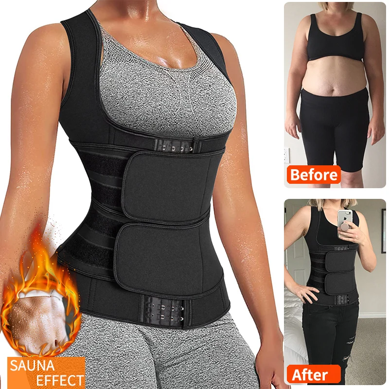 

Women's Waist Corset Top for Abdomen Waist Trainer Body Shaper Sauna Belt Slimming Sheath Flat Belly Shapewear Modeling Strap