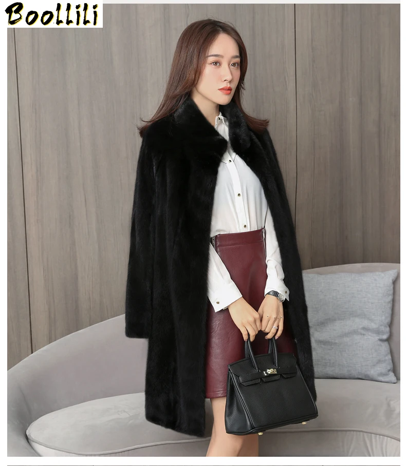 

Real Boollili 2023 Mink Fur Coat Winter Jacket Women Natural Luxury Full Pelt Fur Jackets for Women Clothes 2023 Long Jacket