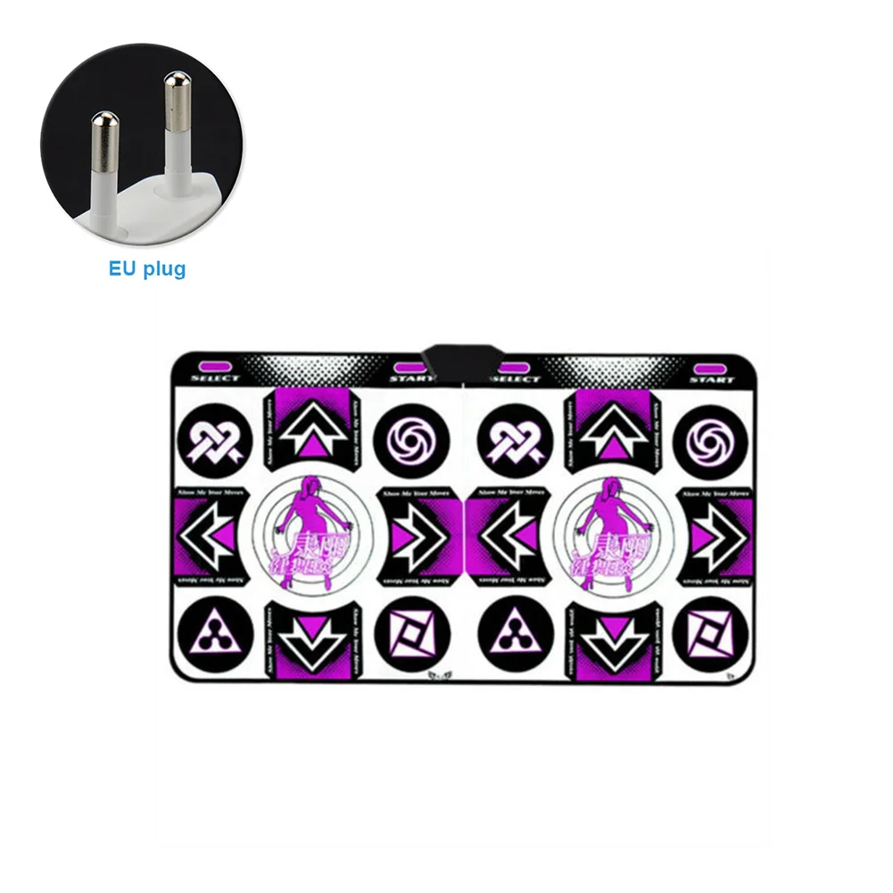 

Sense Game Remote Controller English Version Double Players Foldable Birthday Gift With Wireless Receiver Anti Slip Dance Mat