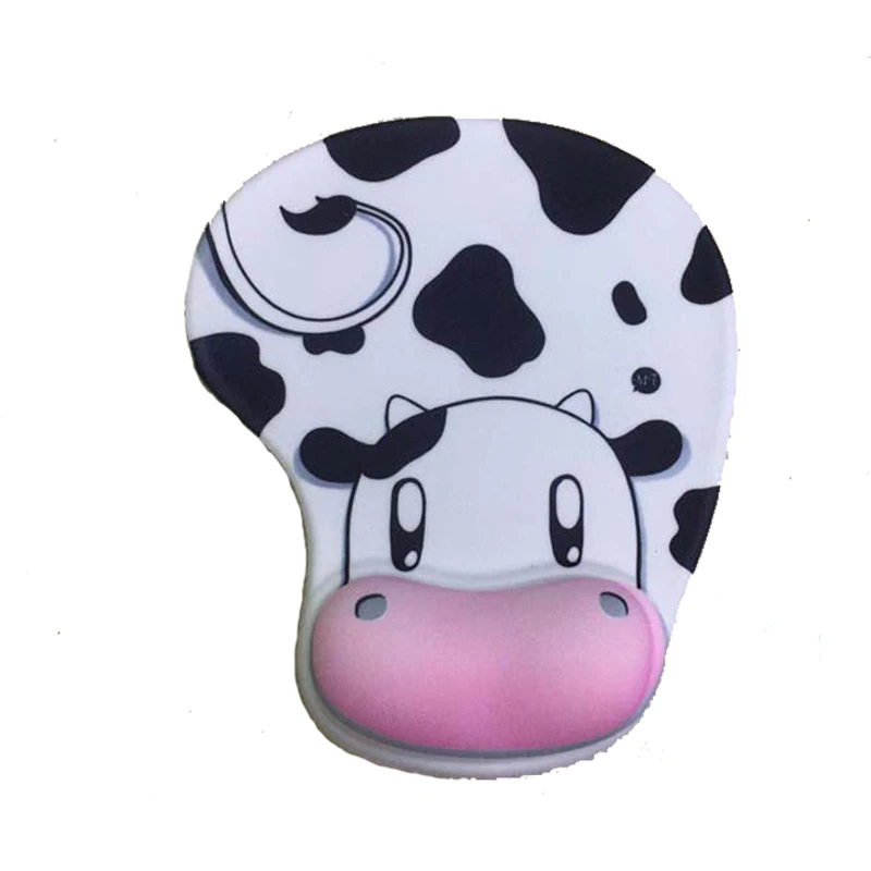 Оптовая продажа милый коврик для мыши в стиле аниме молочная корова мягкий