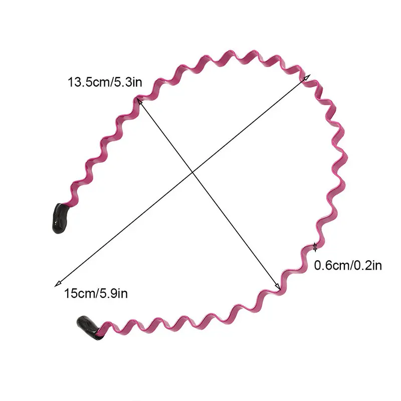 

Chic Women Wavy Hairband Men Women Washing Headband Scrunchy Styling Tools Accessories Headwear Hair Head Hoop Bands Candy Color