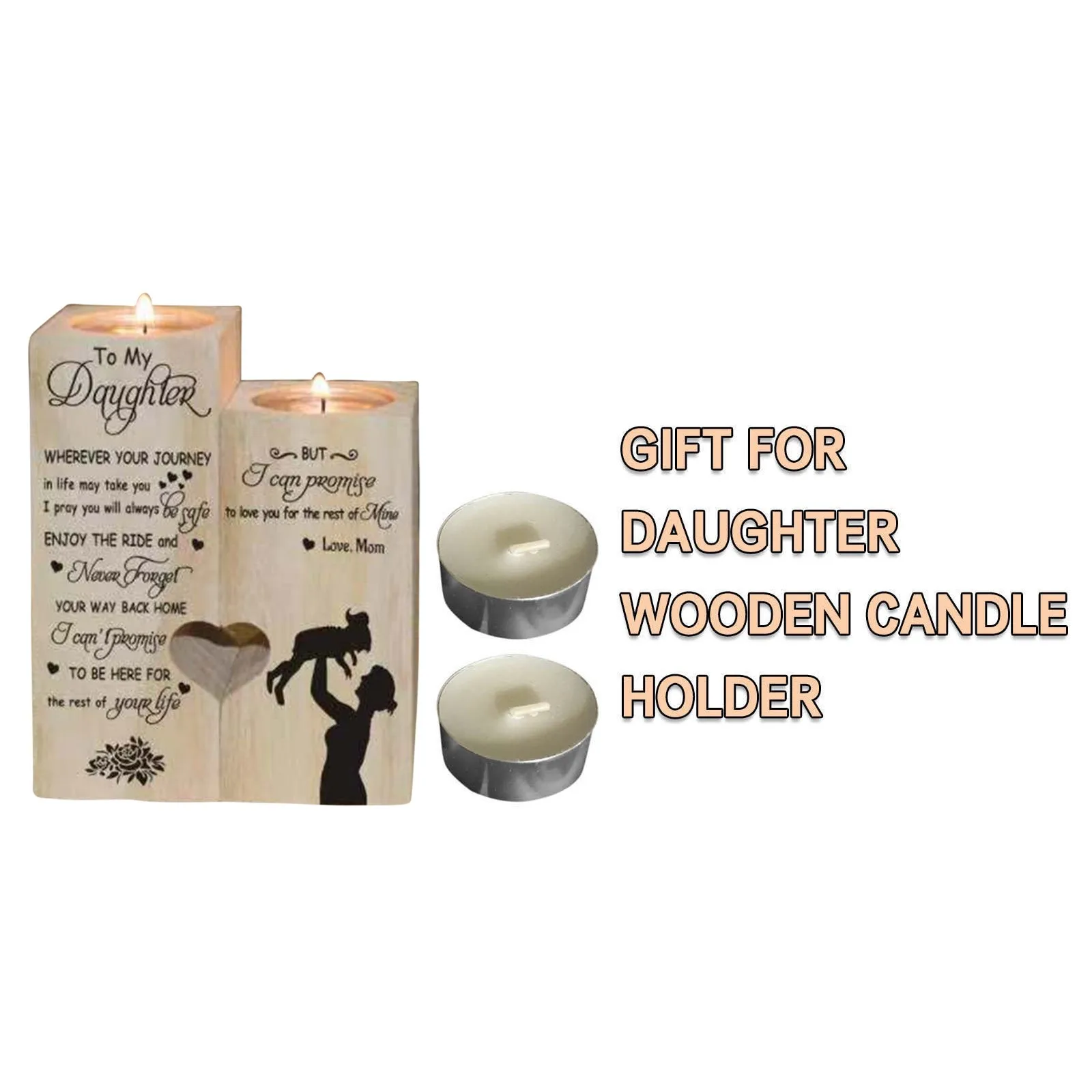 Креативный деревянный поднос в форме сердца для растений подсвечник настольное