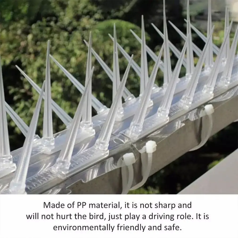

3pcs Balcony Outdoor Plastic Bird Prevention Sting Outdoor Bird Proof Film Plastic Bird Proof Sting