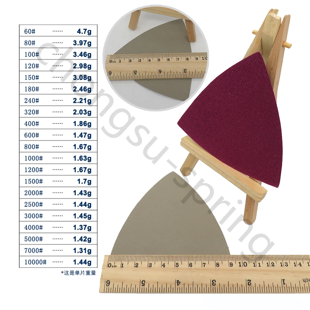 90*90*90 влажной и сухой песок Бумага Треугольники с застежкой липучкой абразивной