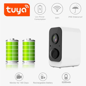 qzt outdoor camera wireless tuya smart home security camera video surveillance battery powered night vision cctv ip camera wifi free global shipping