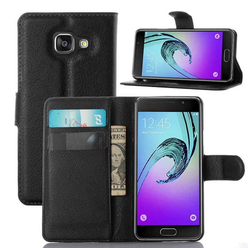 

Wallet Flip Leather Case For Samsung Galaxy A3 2016 Duos A3+ A310 A3100 A310F phone Leather back Cover case with Stand Etui case