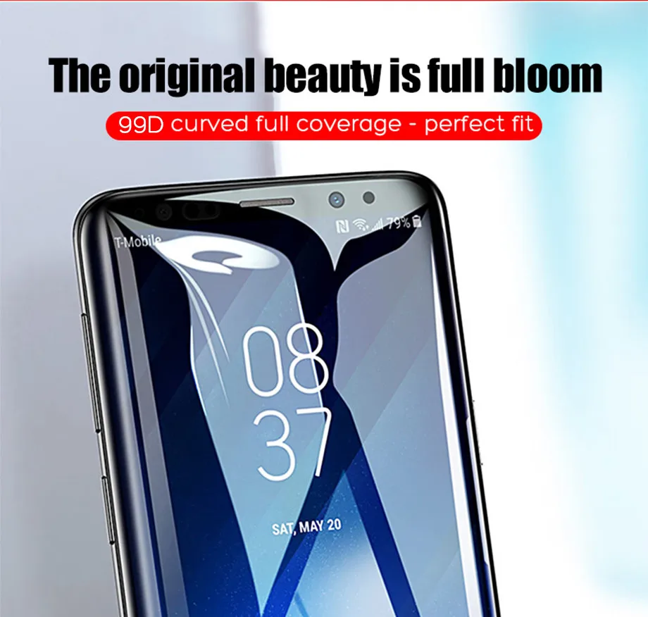300D полностью изогнутое закаленное стекло для samsung Galaxy S9 S8 Plus Note 9 8 Защитная пленка для экрана на samsung S7 S6 Edge S9