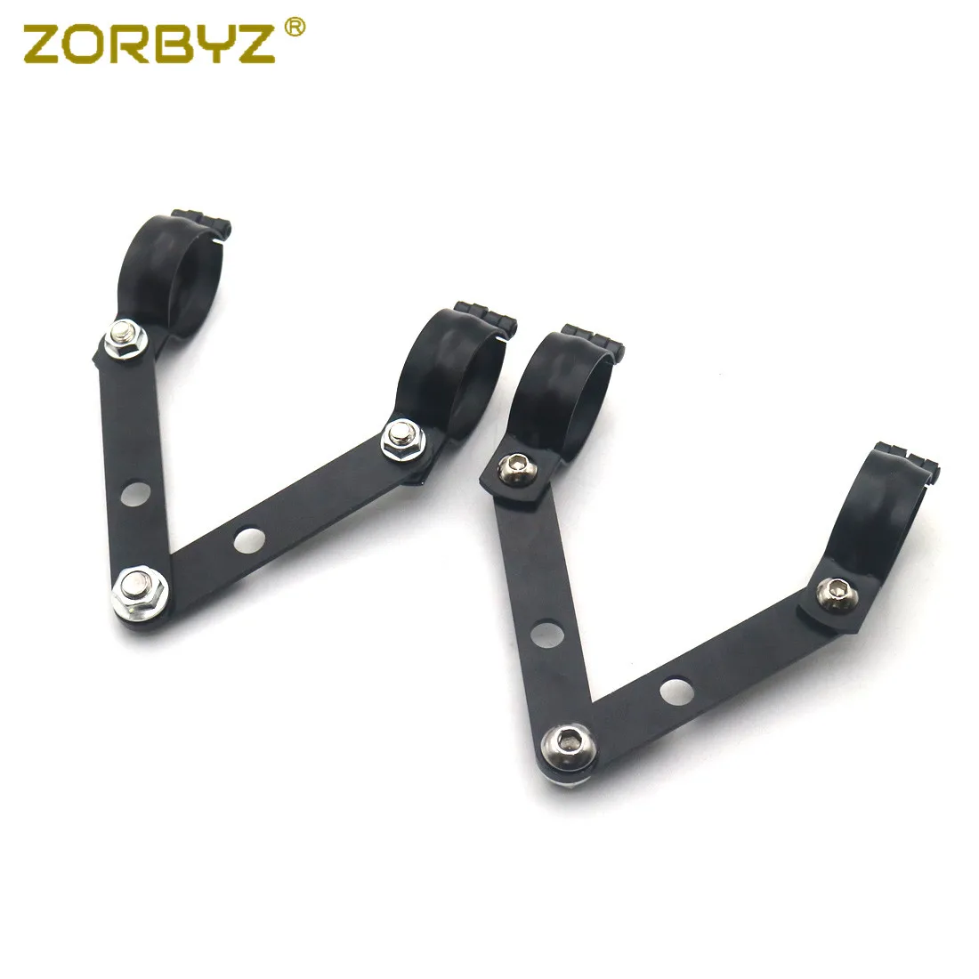 ZORBYZ черный Регулируемый металлический кронштейн для вилки 34 60 мм Harley Cafe Racer Bobber