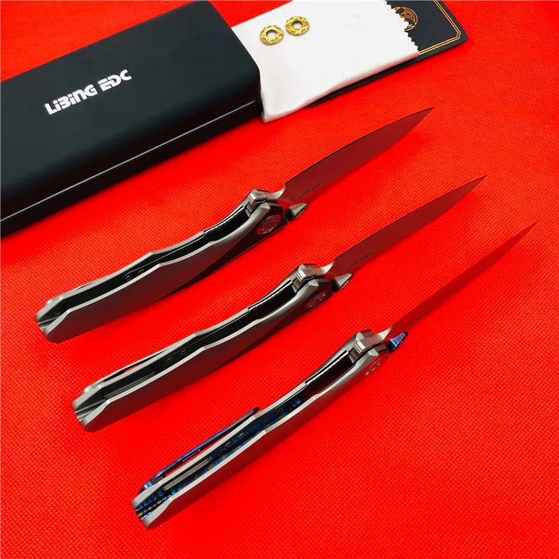 Складной нож Libing маленький резец из титанового сплава S90V для повседневного