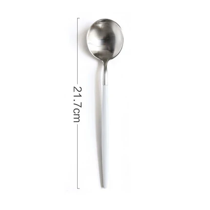 White Silver 3 Столовый набор, столовые приборы, ножи, вилки, ложки, посуда Wester, кухонная посуда, нержавеющая сталь, для дома, вечерние, свадебные украшения, набор посуды - Цвет: White Silver 3
