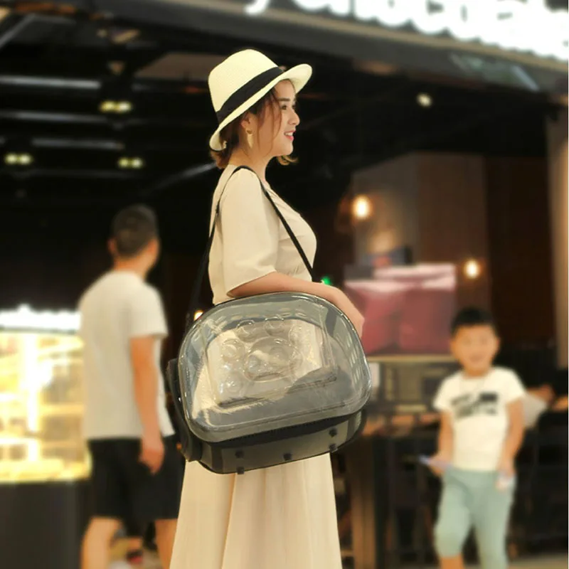 

Pet Carrier for Cat Folding Dog Bag Collapsible Space Travel Backpack Single Shoulder Handbag Portable Transport Cage Products