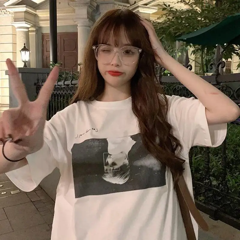 

Женские футболки в стиле Харадзюку, забавная футболка с коротким рукавом, женская футболка, женские футболки, модные топы