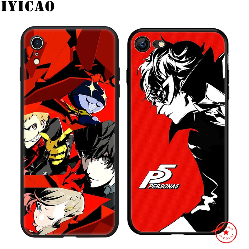 IYICAO P5 P Persona 5 мягкий чехол для телефона iPhone 11 Pro XR X XS Max 6 6S 7 8 Plus 5S SE силиконовый TPU |