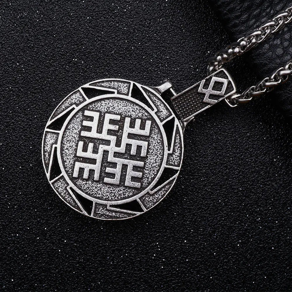 Ожерелье мужское с подвеской в виде головы волка скандинавский медведь Орел